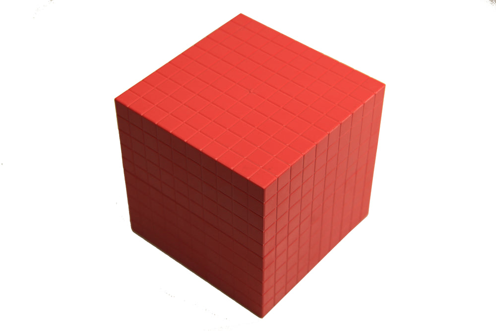 1 Roter Tausenderwürfel aus RE-Plastic°