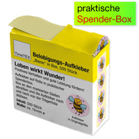 Belobigungs-Aufkleber "Biene" in Spender-Box, 500 Stück