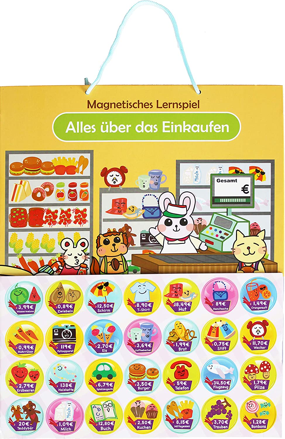 Magnetisches Lernspiel - Alles über das Einkaufen