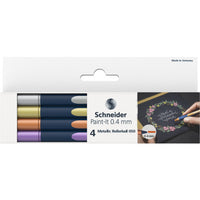 Paint-It 050 Metallic Rollerball 4er-Etui - Tintenroller - M
