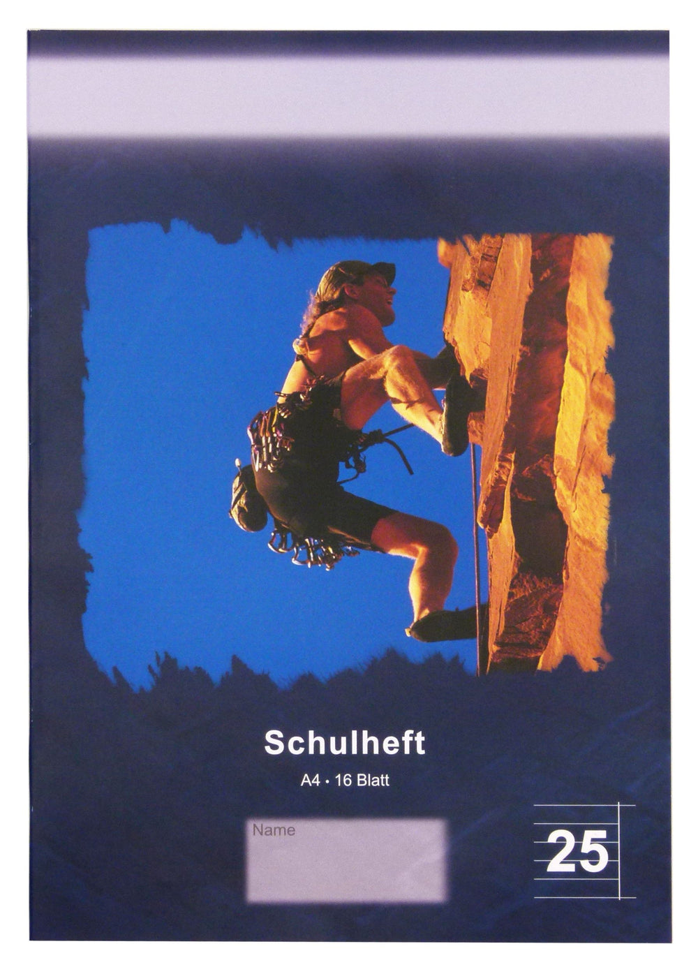 Schulheft A4, 16 Blatt Linatur 25, liniert mit Rand