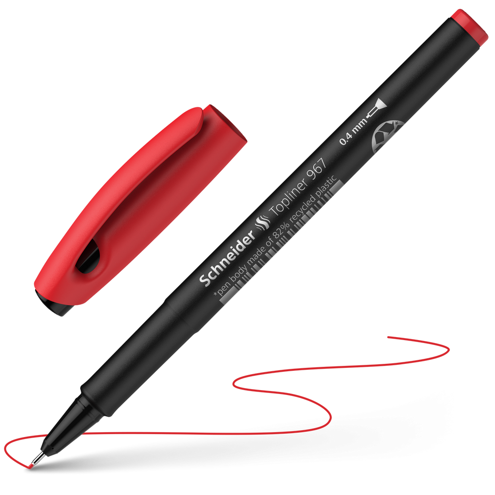 Schneider Topliner Farbe rot