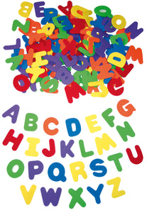 Moosgummi Buchstaben groß, 6 Farben, 130 Stk.