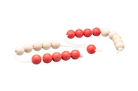 Riesen Rechenkette 20er Zahlenraum rot/weiß 25 mm aus RE-Plastic®

