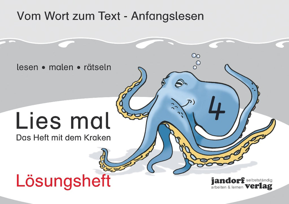 Lies mal 4 - Das Heft mit dem Kraken: Lösungsheft [Broschiert]