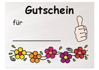 Gutschein-Kärtchen für Schüler/innen, 110 Stück im Etui
