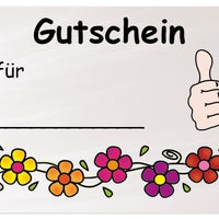 Gutschein-Kärtchen für Schüler/innen, 110 Stück im Etui