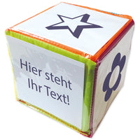 Blanko-Würfel mit Einstecktaschen 6 cm