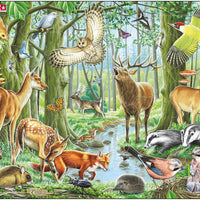 Larsen Puzzle Heimische Waldtiere 40-tlg.