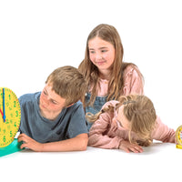 Lernuhr mit Standfuss 27 cm