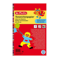 Tonzeichenpapierblock 23x33 cm 20 Blatt farbig sortiert