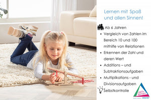 Zahlen- und Rechenwaage aus RE-Wood®
