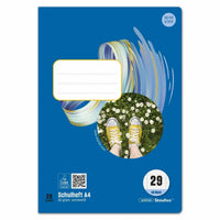 10x Staufen Schulheft Style, Lineatur 29, rautiert mit Doppelrand, 16 Blatt 80g/m² DIN A4
