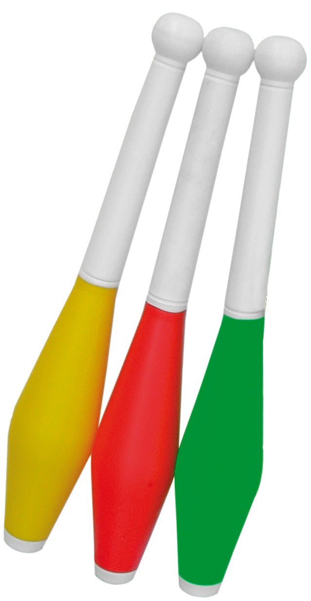 Jonglierkeulen mehrfarbig - 3er Set