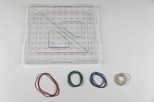 Geometriebrett transparent aus RE-Plastic® im Polybeutel
