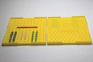 Geometriebrett gelb aus RE-Plastic® im Polybeutel