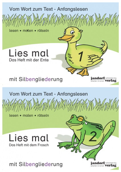 Lies mal Hefte 1 und 2 (Ente und Frosch mit Silbengliederung - Auflage 2016)