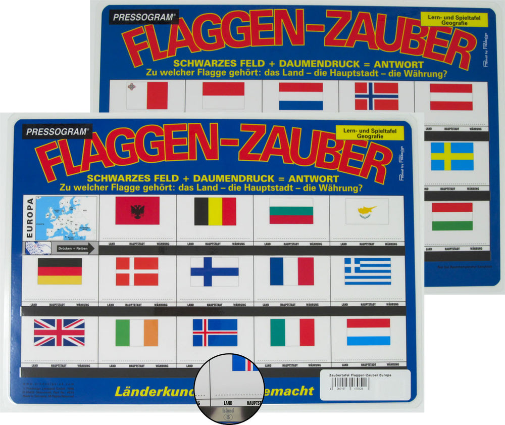 Zaubertafel Flaggen-Zauber Europa