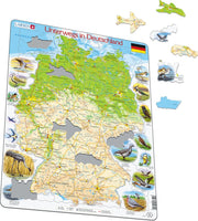 Rahmenpuzzle - Unterwegs in Deutschland - 91 Teile
