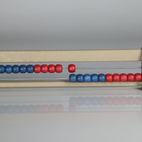 20`er Rechenrahmen blau-rot - Abakus - student`s abacus - ReWood®