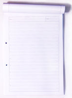 Schreibblock A4, 50 Blatt, 80g/qm, 2-fach gelocht
