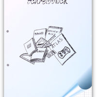 Schreibblock A4, 50 Blatt, 80g/qm, 2-fach gelocht
