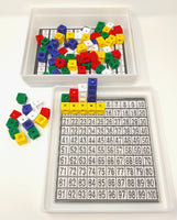 DICK-System Mathebox/Multibox - 100 Steckwürfel verschiedene Farben
