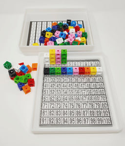 DICK-System Mathebox/Multibox - 100 Steckwürfel verschiedene Farben
