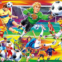 Larsen Puzzle Motiv Fußball Soccer 65-tlg.