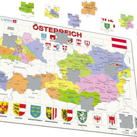 Larsen Puzzle Österreich Wiener Bezirke 70-tlg.