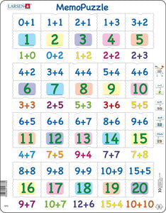 Larsen Puzzle Addition mit Zahlen 0-20 40-tlg.