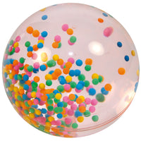 Wasserball mit Kügelchen gefüllt sortiert Riesenflummi Ø10 cm