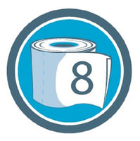 Toilettenpapier premium Care Supersoft 3-lagig, 8  Rollen mit 250 Blatt
