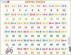 Larsen Subtra-Puzzle Subtraktionsaufgaben58-tlg.