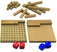 Mathespiel Hunderterraum aus RE-Wood®
