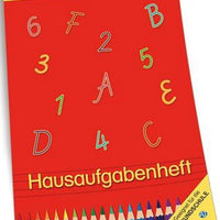 Hausaufgabenheft Stifte Grundschule A5 mit Heftumschlag