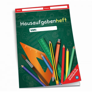 Trötsch Hausaufgabenheft Tafel/Stifte grün, A5, 96 Seiten