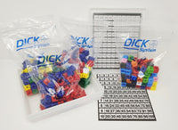 DICK-System Mathebox/Multibox - 100 Steckwürfel verschiedene Farben
