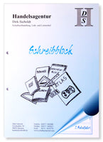 Schreibblock A4, 50 Blatt, 80g/qm, 2-fach gelocht
