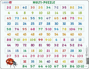 Larsen Puzzle Multiplikationsaufgaben 58-tlg.