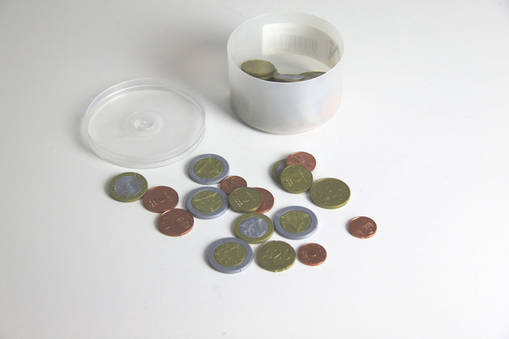 Euro - Münzen 50 Stk Spielgeld Münzgeld