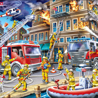 Larsen Puzzle Motiv Feuerwehr Firefighter 45-tlg.