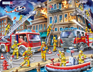 Larsen Puzzle Motiv Feuerwehr Firefighter 45-tlg.
