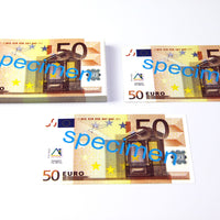 50 Euro Schein 100 Stück Banknoten Spielgeld  beidseitig bedruckt