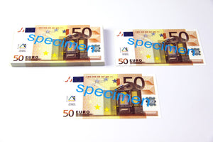 50 Euro Schein 100 Stück Banknoten Spielgeld  beidseitig bedruckt