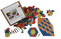 Pattern Blocks, 250 Teile aus RE-Wood®, im Karton
