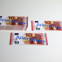 10 Euro Schein 100 Stück Banknoten Spielgeld  beidseitig bedruckt