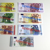 Euro-Scheine 40 Stk Spielgeld Banknoten beidseitig bedruckt