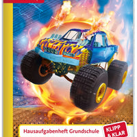 Roth - Hausaufgabenheft Grundschule Klipp & Klar DIN A5 Monstertruck