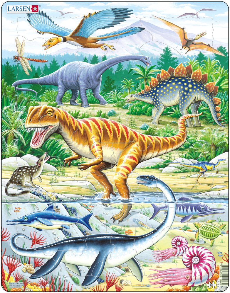 Larsen Puzzle - Dinosaurier 35-tlg.